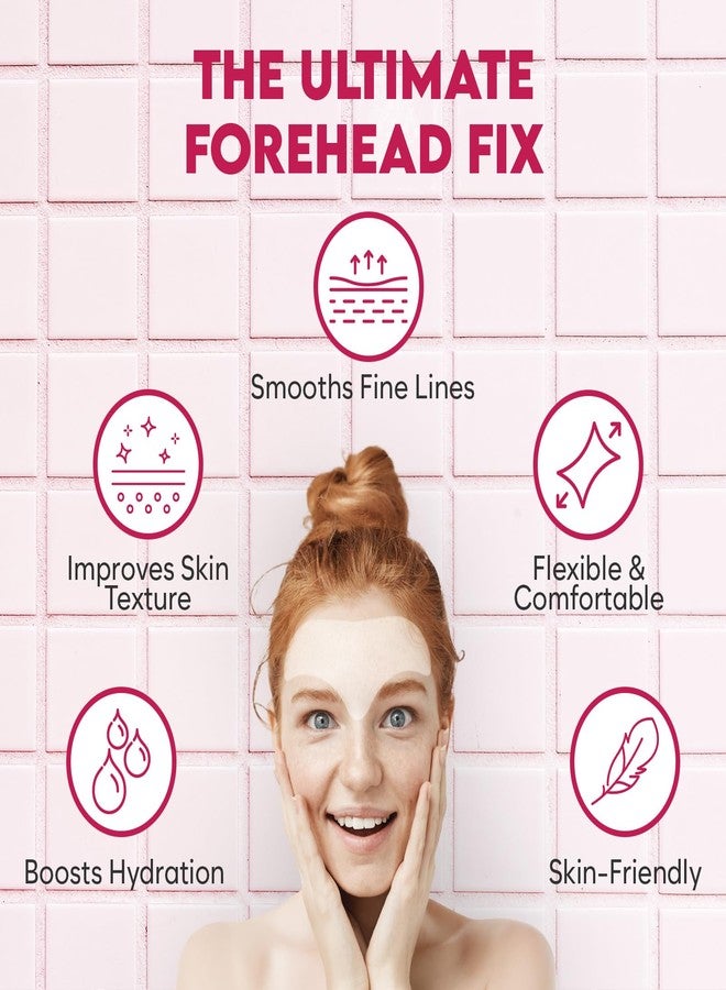 BLOOMORA Forehead Wrinkle Patches Overnight for Fine Lines & Hydration, Smoothing Facial Wrinkle Patches with Hyaluronic Acid, Peptides & Collagen, Hydrogel Anti Wrinkle Skincare for Men & Women (16pcs) - Image 5